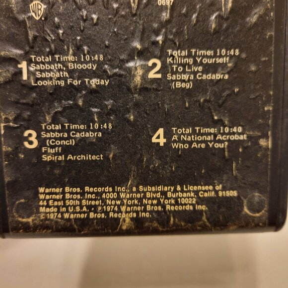 Vintage 1974 Collectible Black Sabbath "Sabbath, Bloody Sabbath" 8-Track Tape - Picture 3 of 8